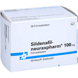 Abbildung: Sildenafil neuraxpharm 100 mg Filmtabletten 36 St, Filmtabletten PZN 11241149