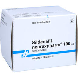 Abbildung: Sildenafil neuraxpharm 100 mg Filmtabletten 48 St, Filmtabletten PZN 11241155