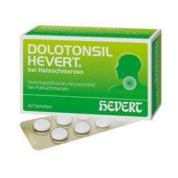 Abbildung: Dolotonsil Hevert bei Halsschmerzen Tabletten Tabletten, 40 St PZN 11249027