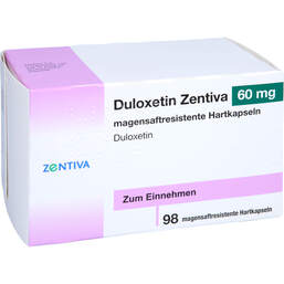 Abbildung: Duloxetin Zentiva 60 mg magensaftresistent Hartkapseln 98 St, Magensaftresistente Hartkapseln PZN 11276389