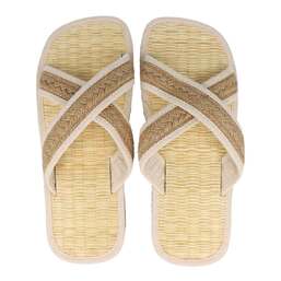 Abbildung: Zimtlatschen mit Kreuzriemen Größe 37 / 38 natur 2 St PZN 11278655