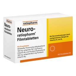 Abbildung: Neuro Ratiopharm Filmtabletten Filmtabletten, 100 St PZN 11279258