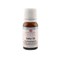 Abbildung: Sulfur D 6 Globuli Globuli, 10 g PZN 11282579