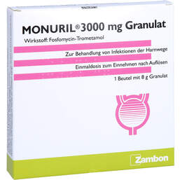 Abbildung: Monuril 3000 mg Granulat 1X8 g, Granulat PZN 11287447
