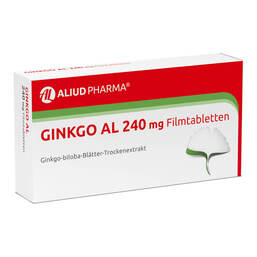 Abbildung: GINKGO AL 240 mg Filmtabletten Filmtabletten, 30 St PZN 11287677