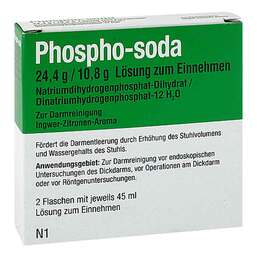 Abbildung: Phospho-soda 24,4 g / 10,8 g Lösung zum Einnehmen 2X45 ml, Lösung zum Einnehmen PZN 11288139