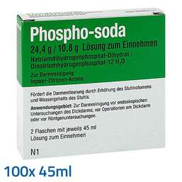 Abbildung: Phospho-soda 24,4 g / 10,8 g Lösung zum Einnehmen 100X45 ml, Lösung zum Einnehmen PZN 11288151
