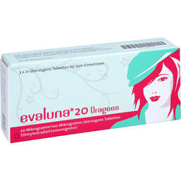 Abbildung: Evaluna 20 Dragees 3X21 St, Überzogene Tabletten PZN 11290610
