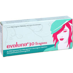 Abbildung: Evaluna 30 Dragees 1X21 St, Überzogene Tabletten PZN 11290633