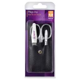 Abbildung: Apoline Manicure Etui 3teilig schwarz 1 St PZN 11291644 