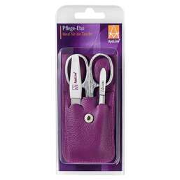 Abbildung: Apoline Manicure Etui 3teilig lila 1 St PZN 11291650 