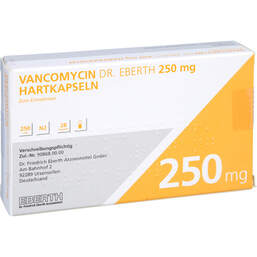 Abbildung: Vancomycin Dr. Eberth 250 mg Hartkapseln 28 St, Hartkapseln PZN 11293784