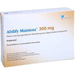 Abbildung: Abilify Maintena 300 mg P. + L.z.H.e.Depot-Inj-Suspension 1 St, Pulver und Lösungsmittel zur Herstellung einer Depot-Injektionssuspension PZN 11294476