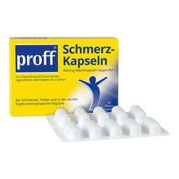 Abbildung: Proff Schmerzkapseln 400 mg 20 St, Weichkapseln PZN 11295352