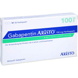 Abbildung: Gabapentin Aristo 100 mg Hartkapseln 50 St, Hartkapseln PZN 11297196