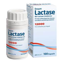 Abbildung: Lactase 12.000 FCC Kapseln 100 St, Kapseln PZN 11299611