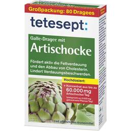 Abbildung: Tetesept Galle-Dragee mit Artischocke Überzogene Tabletten, 80 St PZN 11303784