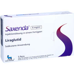 Abbildung: Saxenda 6 mg / ml Injektionslösung in einem Fertigpen 5X3 ml, Injektionslösung PZN 11304921