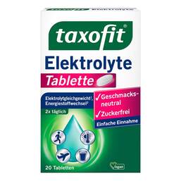 Abbildung: Taxofit Elektrolyte Tabletten 20 St, Tabletten PZN 11306570