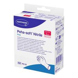 Abbildung: Peha-Soft nitrile fino Untersuchungshandschuhe pf.unsteril L 10 St, Handschuhe PZN 11309203