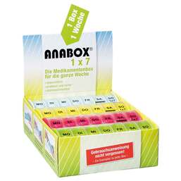 Abbildung: Anabox 1x7 bunt Deckel klar 1 St PZN 11313009