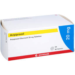 Abbildung: Aripiprazol Glenmark 20 mg Tabletten 98 St, Tabletten PZN 11323290