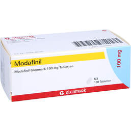 Abbildung: Modafinil Glenmark 100 mg Tabletten 100 St, Tabletten PZN 11323491