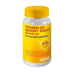 Abbildung: Vitamin D3 Hevert 1.000 I.E. Gummidrops Bonbons, 60 St PZN 11331881