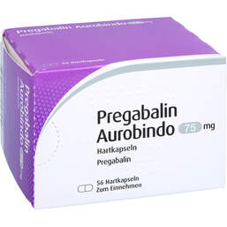 Abbildung: Pregabalin Aurobindo 75 mg Hartkapseln 56 St, Hartkapseln PZN 11334537