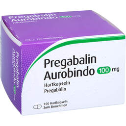 Abbildung: Pregabalin Aurobindo 100 mg Hartkapseln 100 St, Hartkapseln PZN 11334572
