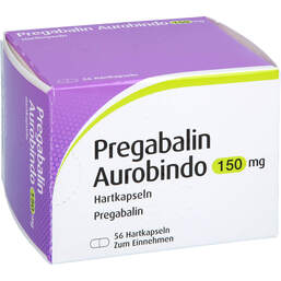 Abbildung: Pregabalin Aurobindo 150 mg Hartkapseln 56 St, Hartkapseln PZN 11334589