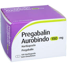 Abbildung: Pregabalin Aurobindo 150 mg Hartkapseln 100 St, Hartkapseln PZN 11334595