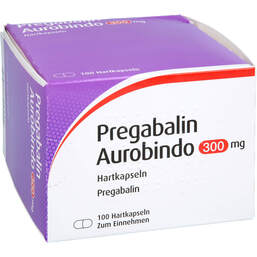 Abbildung: Pregabalin Aurobindo 300 mg Hartkapseln 100 St, Hartkapseln PZN 11334661