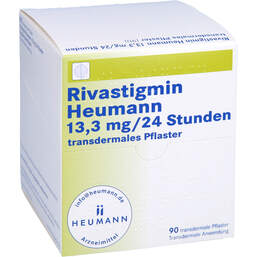 Abbildung: Rivastigmin Heumann 13,3 mg / 24 Std.transd.Pflaster 90 St, Pflaster transdermal PZN 11336045