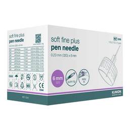 Abbildung: Klinion Soft fine plus Pen-Nadeln 6mm 32 G 110 St, Kanüle PZN 11340242