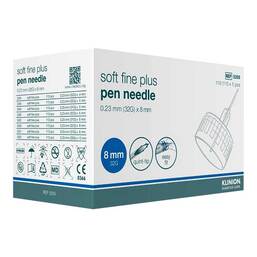 Abbildung: Klinion Soft fine plus Pen-Nadeln 8mm 32 G 110 St, Kanüle PZN 11340259