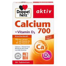 Abbildung: Doppelherz Calcium 700 + Vitamin D3 Tabletten Tabletten, 30 St PZN 11346368