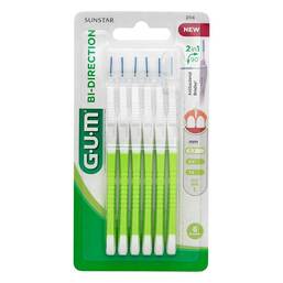 Abbildung: GUM Bi-Direction Interdentalbürste 0,7 mm grün 6 St, Zahnbürste PZN 11347907