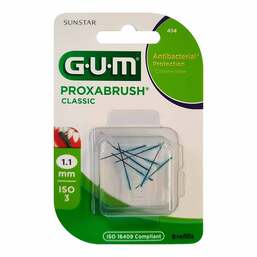 Abbildung: GUM Proxabrush Classic Ersatzbürsten 1,1 mm 8 St, Zahnbürste PZN 11347913