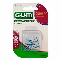 Abbildung: GUM Proxabrush Classic Ersatzbürsten 1,4 mm 8 St, Zahnbürste PZN 11347942