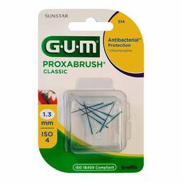 Abbildung: GUM Proxabrush Classic Ersatzbürsten 1,3 mm 8 St, Zahnbürste PZN 11347959