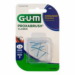 Abbildung: GUM Proxabrush Classic Ersatzbürsten 1,2 mm 8 St, Zahnbürste PZN 11347988