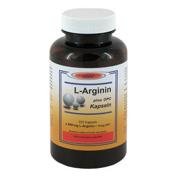 Abbildung: L-Arginin + OPC 600 mg Kapseln 100 St, Kapseln PZN 11349898