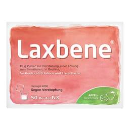 Abbildung: Laxbene 10 g Pulver zur Her.e.Lösung zum Einnehmen 50X10 g, Pulver zur Herstellung einer Lösung zum Einnehmen PZN 11350447