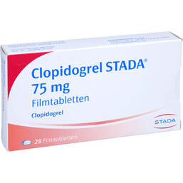 Abbildung: Clopidogrel STADA 75 mg Filmtabletten 28 St, Filmtabletten PZN 11351240
