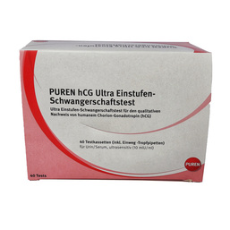 Abbildung: Puren Hcg ultrasensitiv Schnelltest für Urin / Serum Test, 40 St PZN 11353374