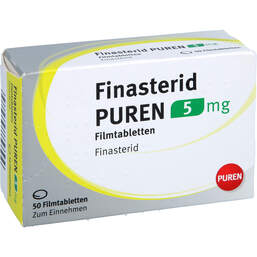 Abbildung: Finasterid Puren 5 mg Filmtabletten 50 St, Filmtabletten PZN 11354586