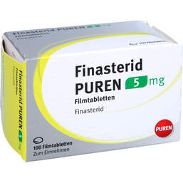 Abbildung: Finasterid Puren 5 mg Filmtabletten 100 St, Filmtabletten PZN 11354592