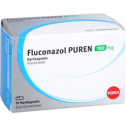 Abbildung: Fluconazol Puren 100 mg Hartkapseln 10 St, Hartkapseln PZN 11354729