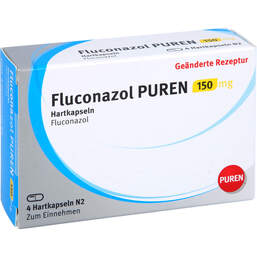 Abbildung: Fluconazol Puren 150 mg Hartkapseln 4 St, Hartkapseln PZN 11354793